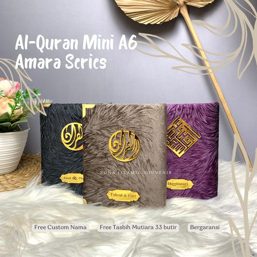 Jual Al Quran mini Amara Series Custom nama Akrilik Grafir ukuran ...