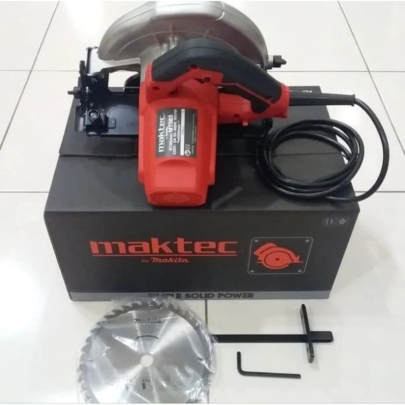 Jual Mesin Potong Kayu Gergaji Circular Saw Maktec Mt Mt Asli Original Maktec Shopee