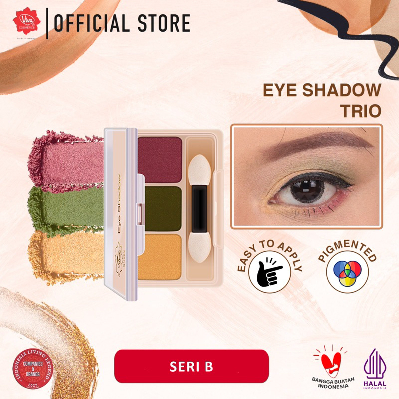 Jual Viva Queen Eye Shadow - Trio (tersedia 6 varian kombinasi warna ...