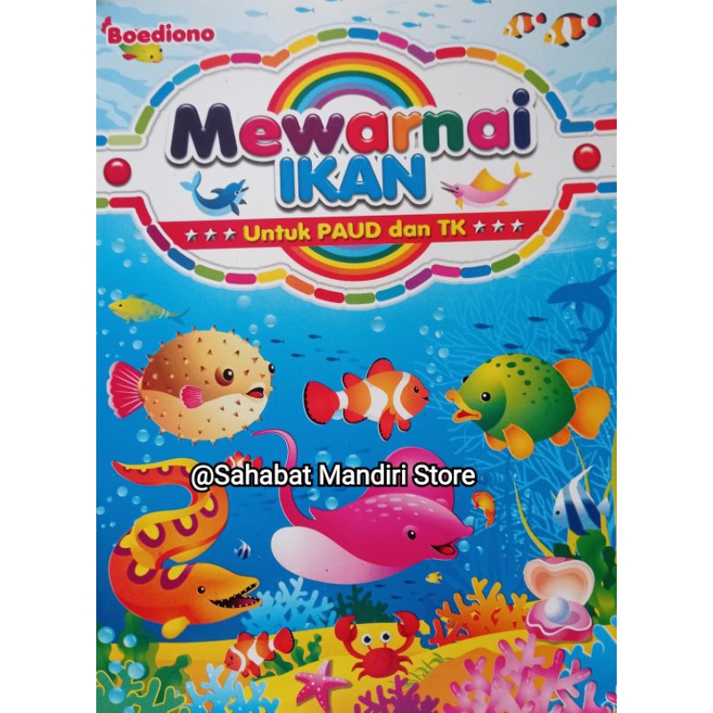 Jual Buku Mewarnai IKAN untuk Paud dan TK | Shopee Indonesia