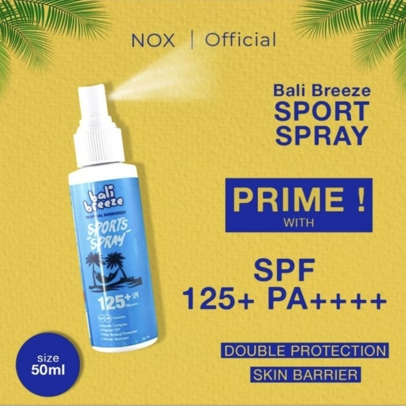 Bali Breeze Tropical Sport Sunblock Sunscreen SPF50+ SPF 50+ UVA UVB  Waterproof Water Resist Sun Protection Tabir Surya Anti Matahari Berenang  Renang