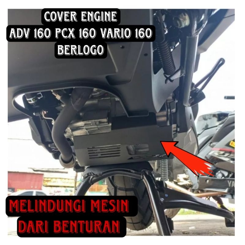 Jual Cover Engine Pelindung Bawah Mesin Logo Adv Pcx Vario Pnp Mm Shopee Indonesia