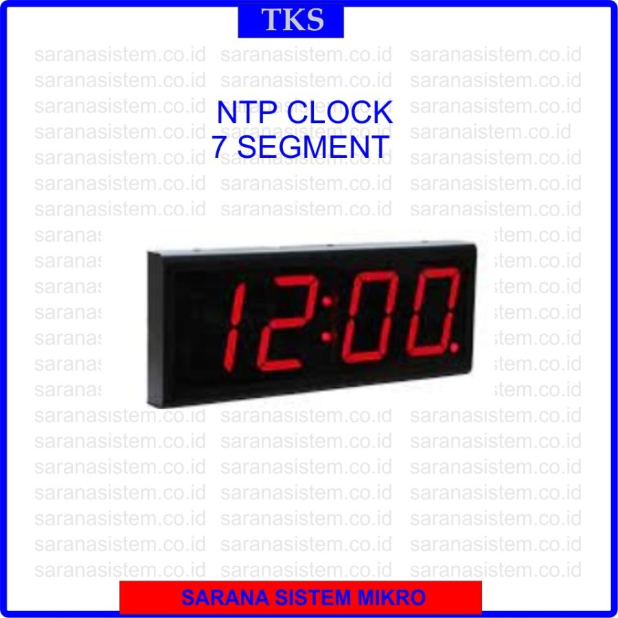Jual Jam Digital NTP seven Segment 4 Inch, 4 Digit + Relay Alarm
