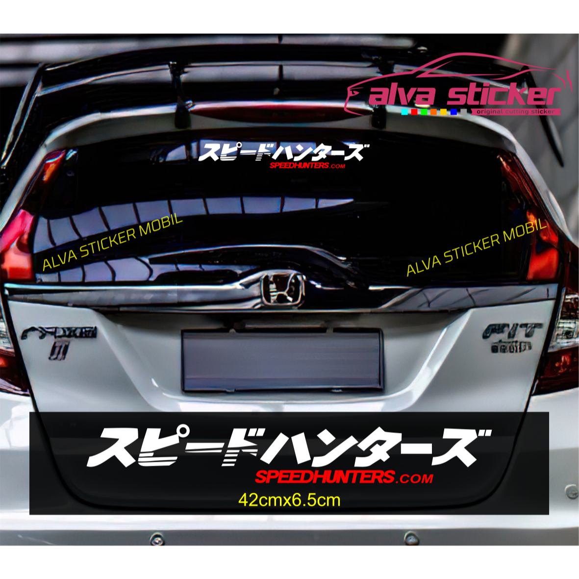 Jual sticker speedhunters.com jdm style die cut sticker kaca belakang ...