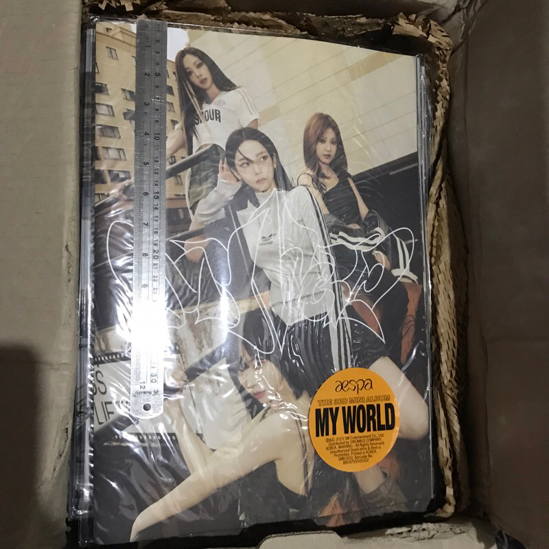 Jual Ready Stock Aespa 3rd Mini Album My World Tabloid Ver Sealed