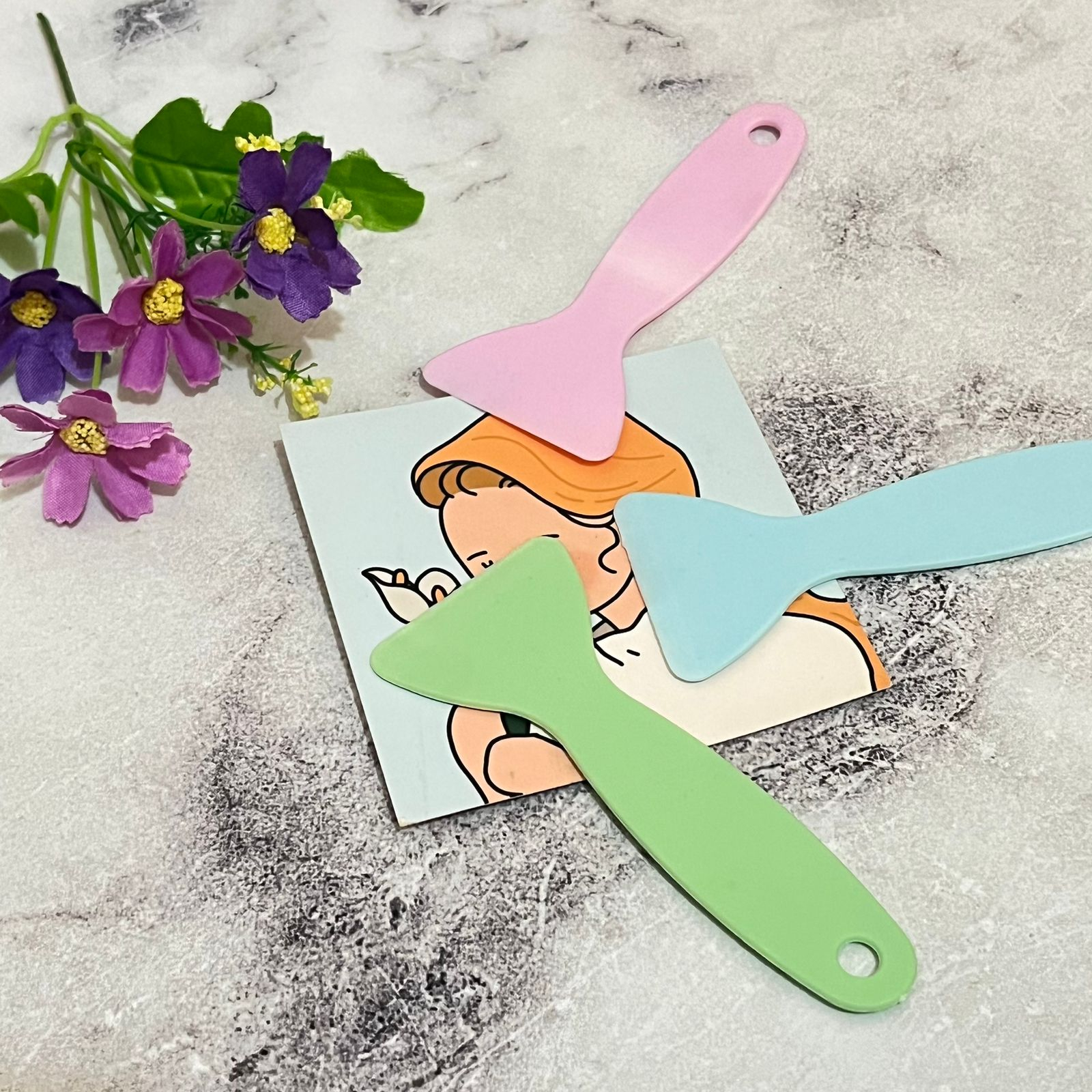 Jual Perata Sticker Ukuran 11cm Spatula DIY Scrapbook Jurnaling Stiker ...