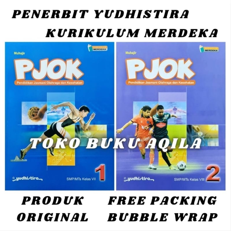 Jual Buku PJOK Kelas 7 8 / 1 2 SMP Kurikulum Merdeka Yudhistira ORI ...