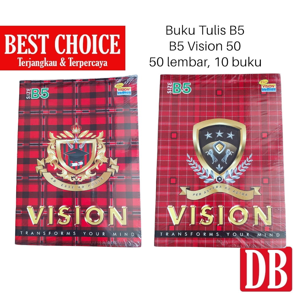 Jual Buku Tulis B5 Big Boss / Campus Vision 50 Lembar (10 Pcs) | Shopee ...