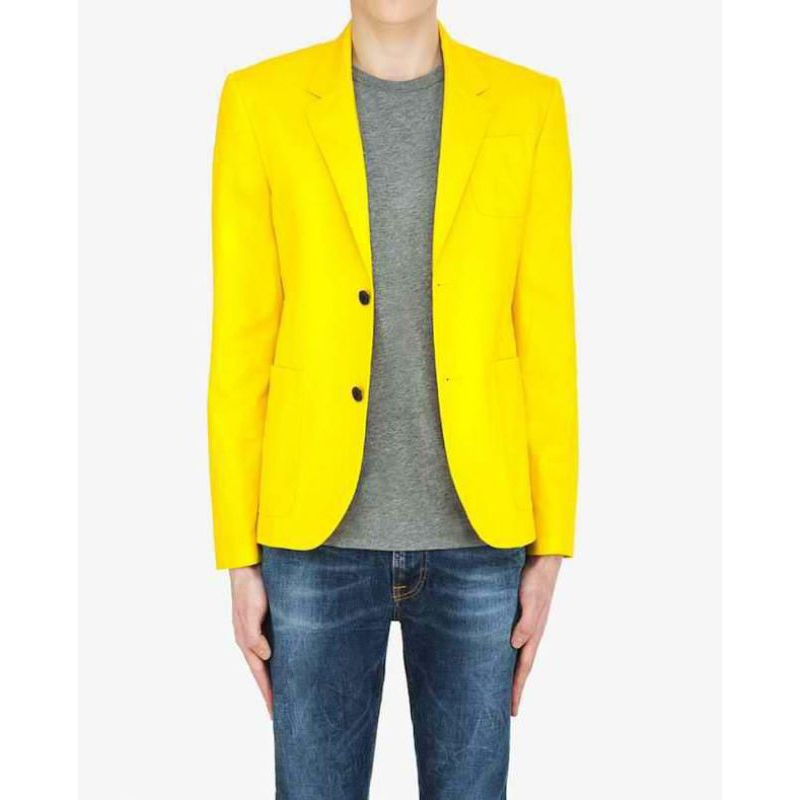 Jual jas blazer pria warna kuning/jas MC/jas party/jas kerja | Shopee ...