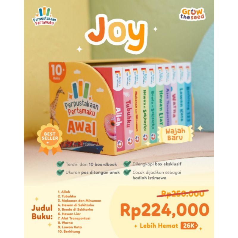 Jual Perpustakaan Pertamaku Joy Paket Awal | Shopee Indonesia