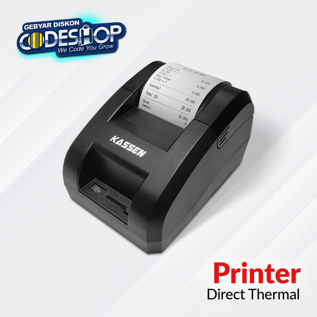 Jual Kassen BT-P289 Printer Kasir Thermal 58mm Cetak Struk USB RJ-11 By ...