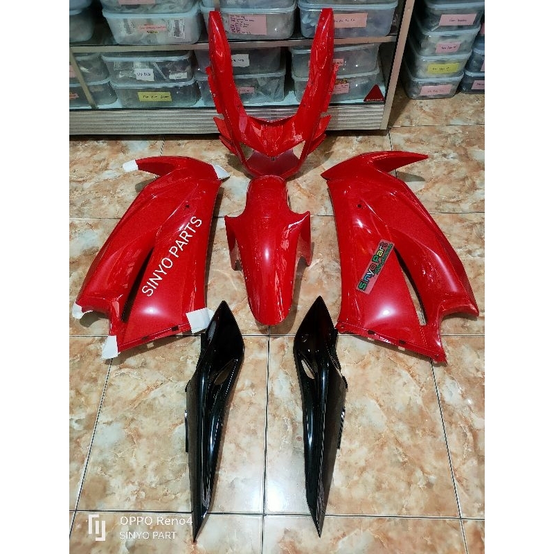 Jual BODY SET NINJA RR NEW MERAH DAN HITAM ORIGINAL KAWASAKI | Shopee