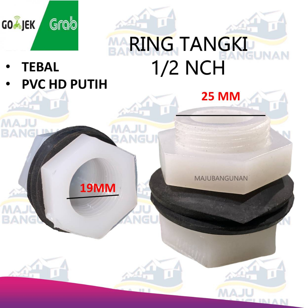 Jual Mur Drat Ring Toren Tandon Tangki Inch Ring Tangki Inch