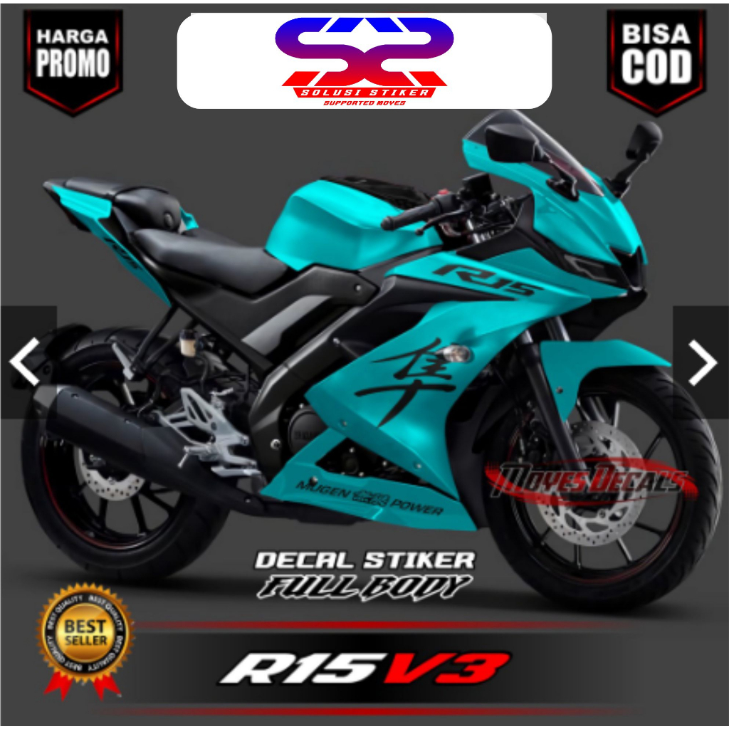 Jual Decal Stiker Variasi Motor R15 V3 Motif Keren Stiker R15 V3 ...
