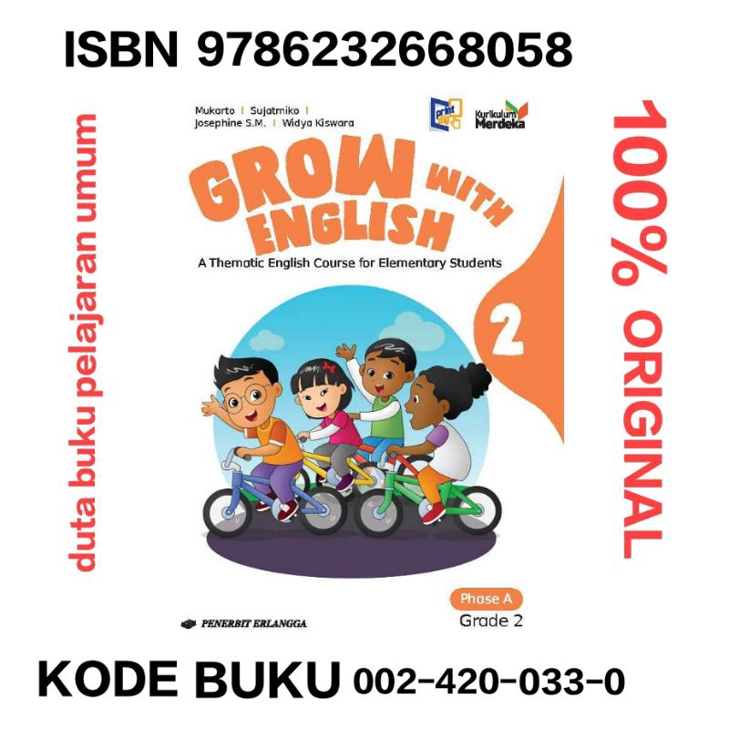 Jual Buku Bahasa Inggris Grow With English SD revisi kls kelas 1 2 3 4 ...