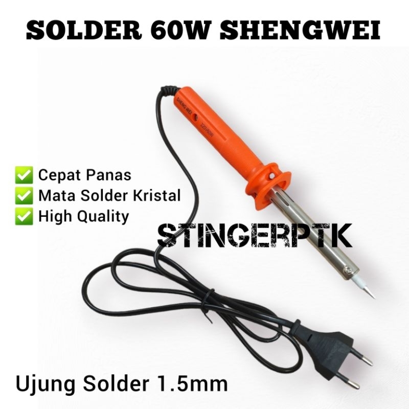 Jual Solder Soldering Iron Watt Sheng Wei Mata Runcing Mm Shopee Indonesia