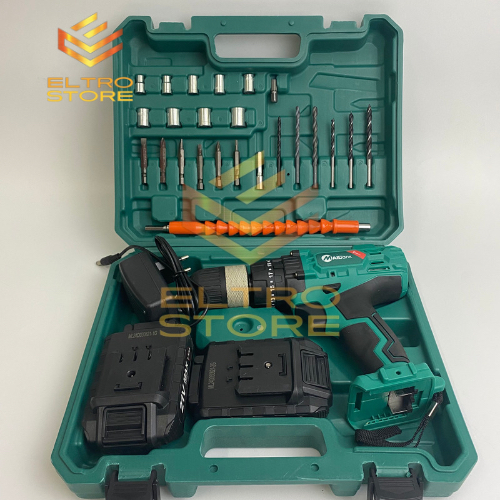 Jual Mesin Bor Baterai Bor Cordless Impact Drill Mm Set Batre V Asli Utk Beton Bor Kayu Besi