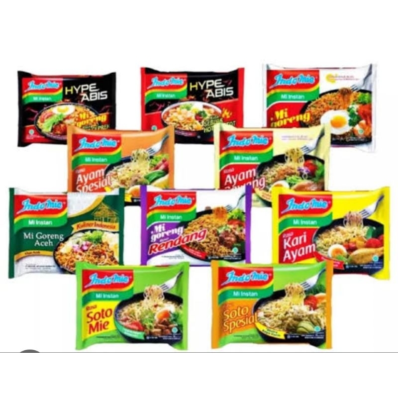 Jual Indomie Instan Paket Bungkus Indomie Goreng Kare Kari