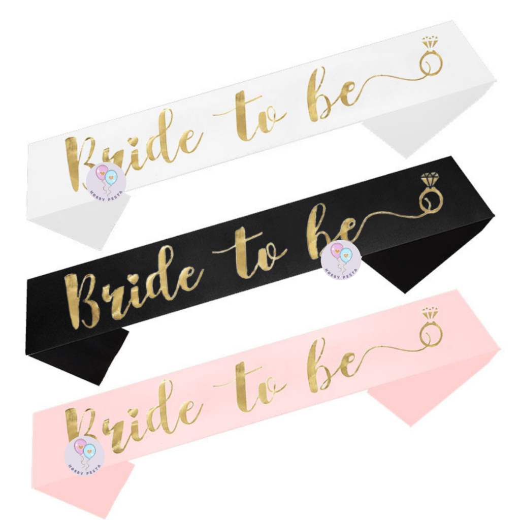 Jual Selempang Bride To Be / Selempang Bridal Shower / Sash Bride To Be ...