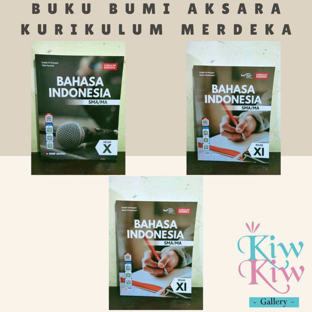 Jual Buku Bahasa Indonesia Kelas 10, 11, 12 SMA/MA Kurikulum Merdeka ...