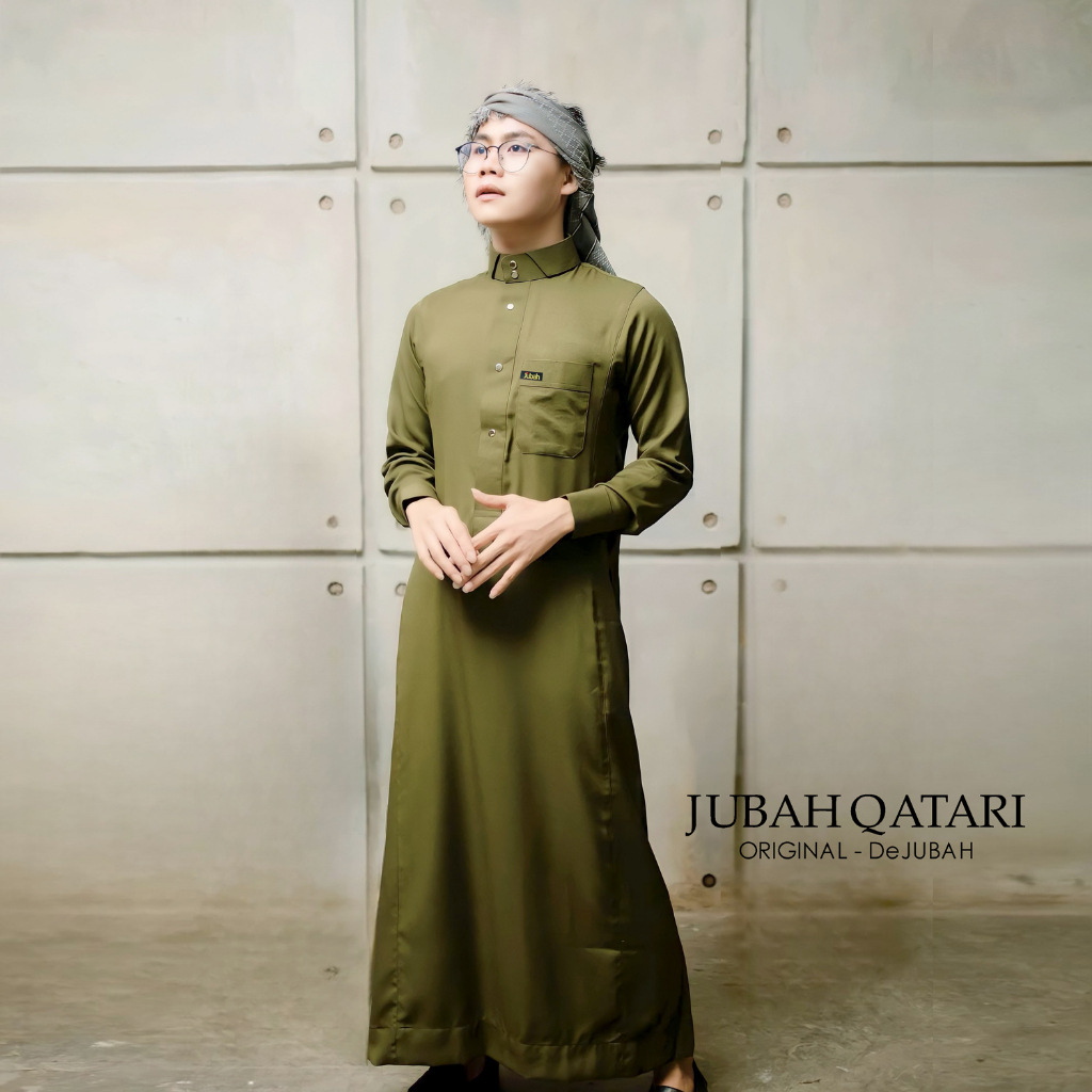 Jual Dejubah Qatari Gamis Jubah Pria Slimfit Dewasa Shopee Indonesia