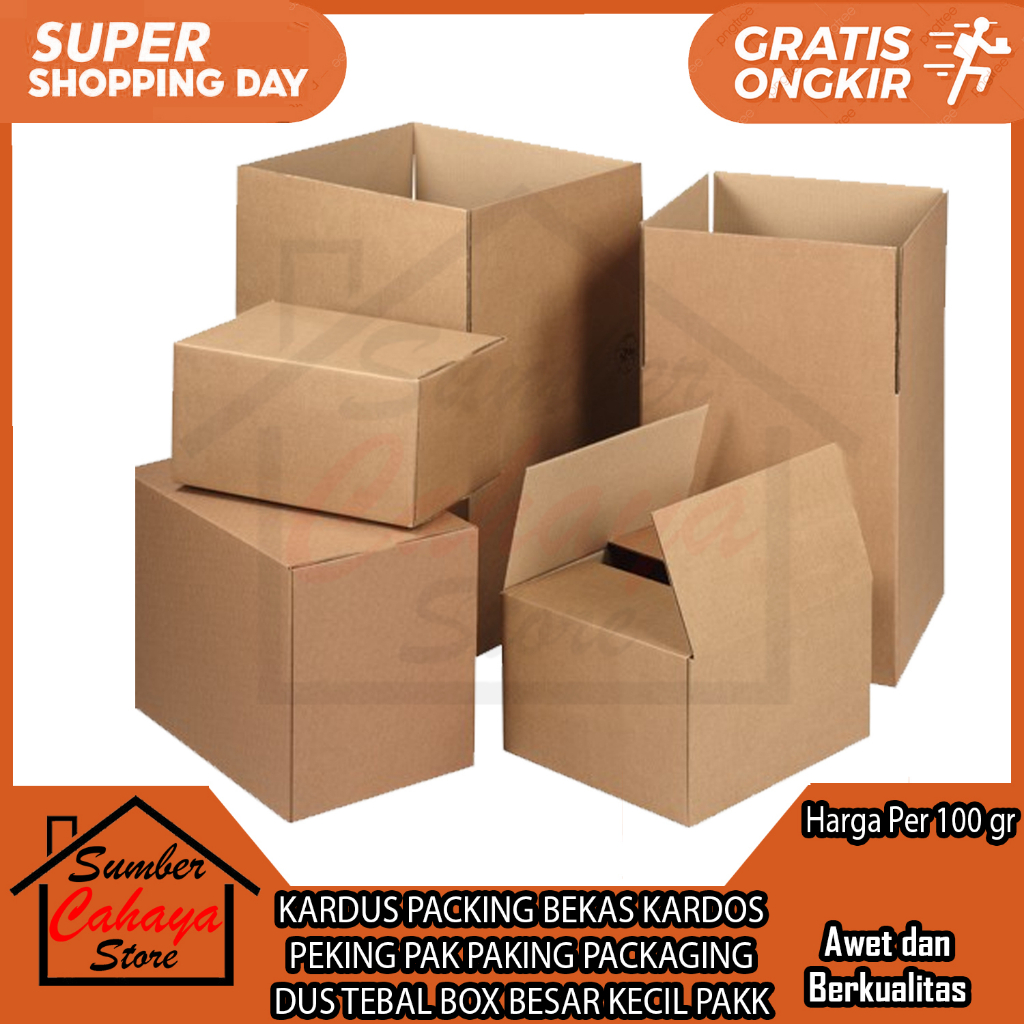 Jual KARDUS PACKING BEKAS KARDOS PEKING PAK PAKING PACKAGING DUS TEBAL ...