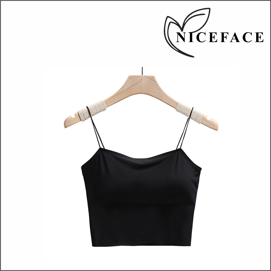 Jual NICEFACE Tanktop Bra korea seamless spaghetti strap tank top