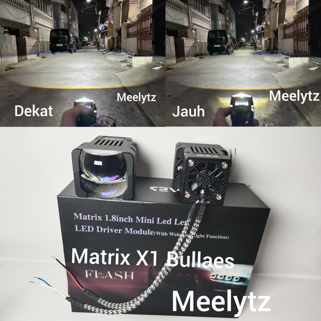 Jual Biled X1M Laser 1.8 inch Matrix Flat Output | Shopee Indonesia