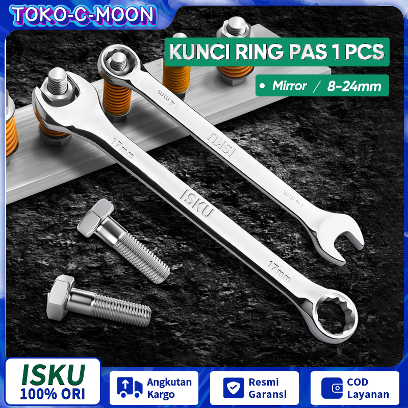 Jual ISKU Kunci Ring Pas set 8-24mm Kunci Pas 14 Ring Pas 14 mm Kunci ...