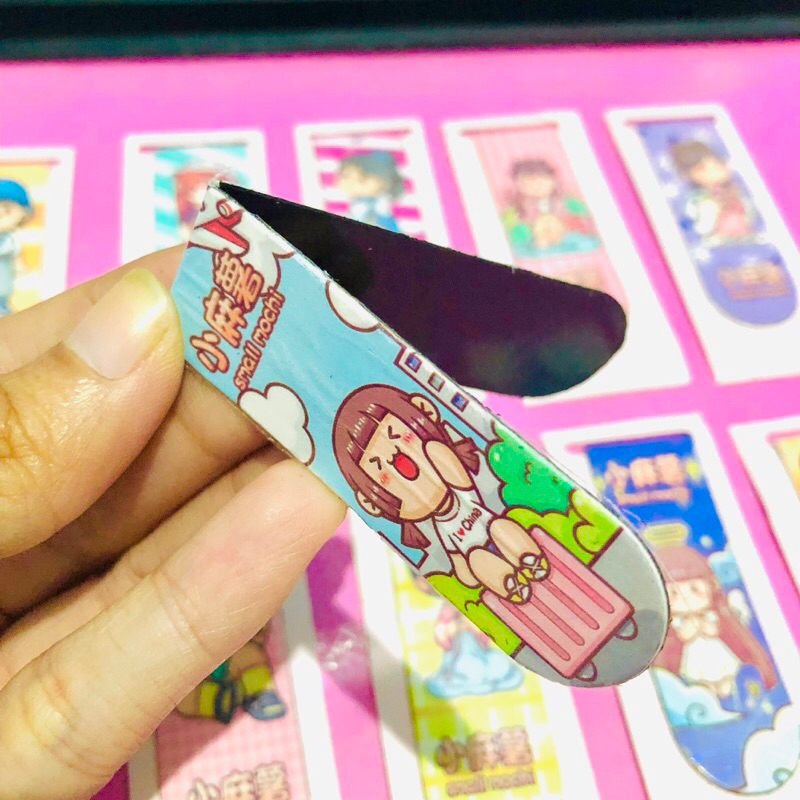 Jual Pembatas Buku Magnet Motif Masu Cartoon/ Bookmark Magnet lucu
