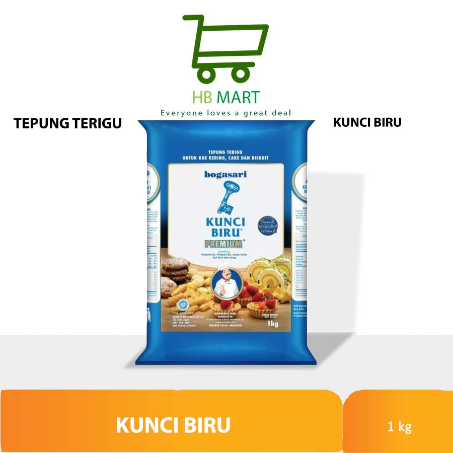 Jual Bogasari Tepung Kunci Biru Premium Kg Bogasari Tepung Kunci Biru Shopee Indonesia