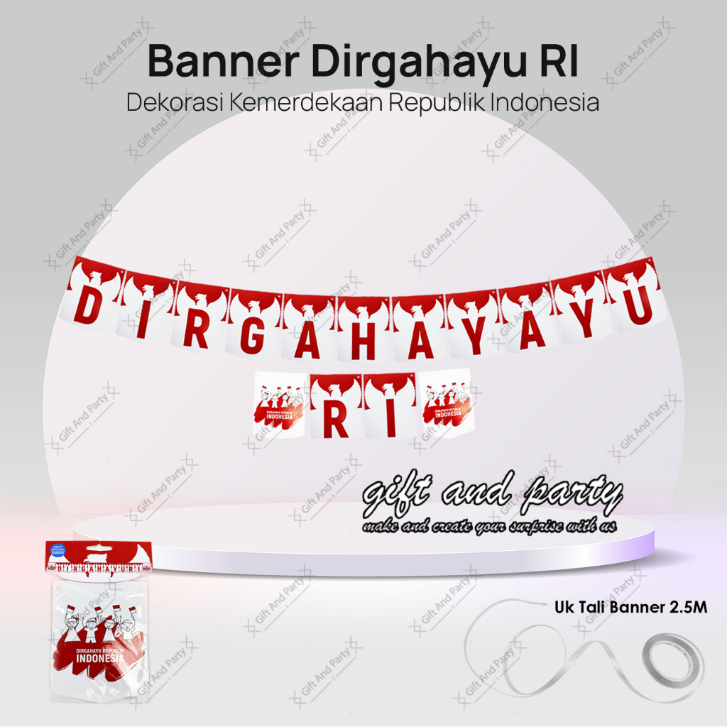 Jual Banner Dirgahayu Ri Umbul Umbul Bunting Flag Agustusan Hiasan 17 Agustus Hut Ri