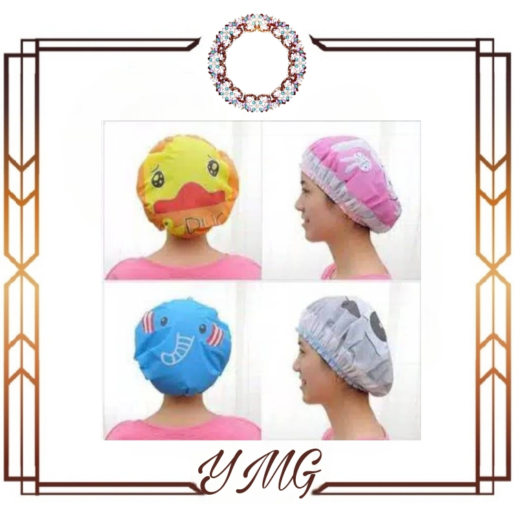 Jual (YMG) shower cap penutup rambut saat mandi//topi mandi Shopee
