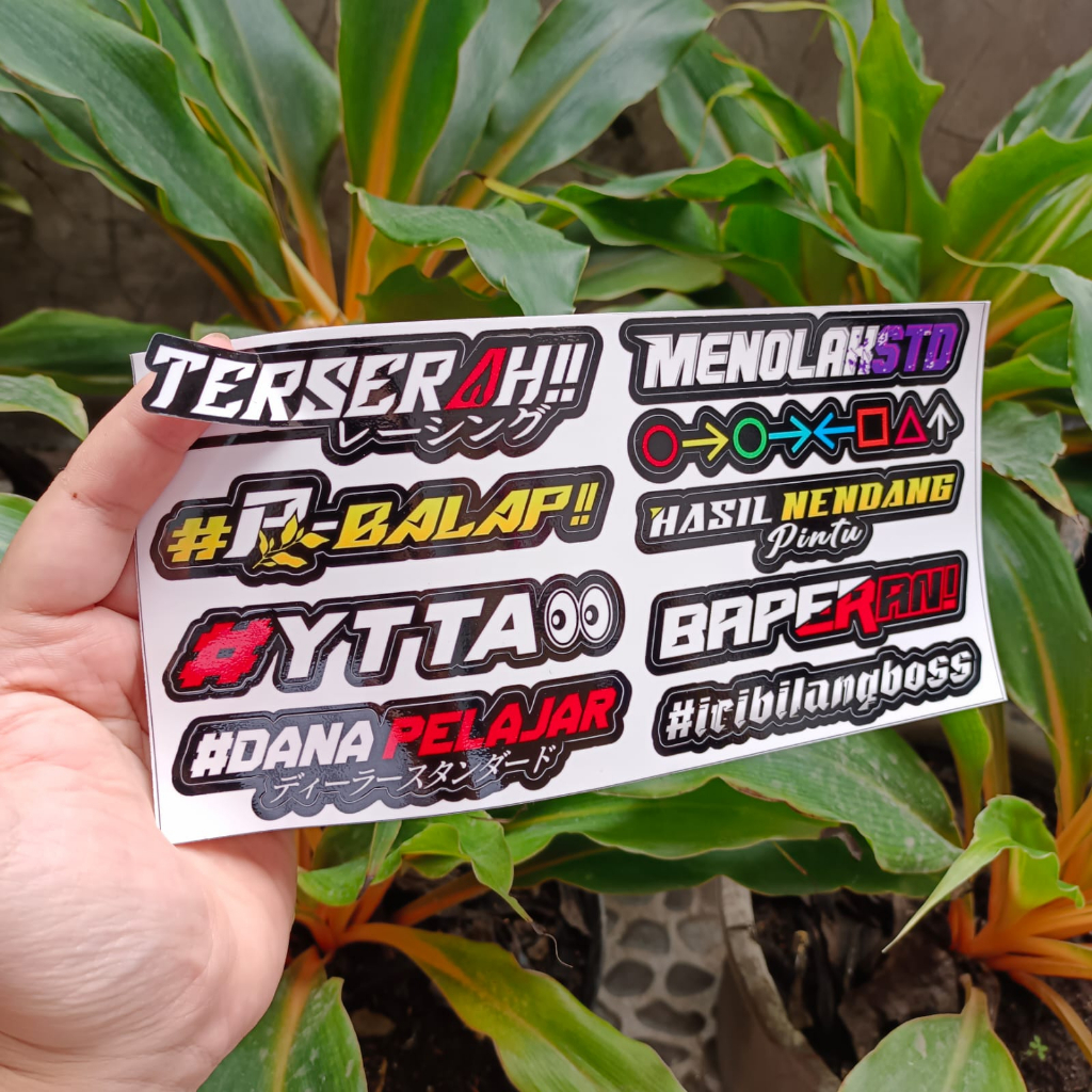 Jual Sticker Pack Print Cut Stiker Motor | Shopee Indonesia