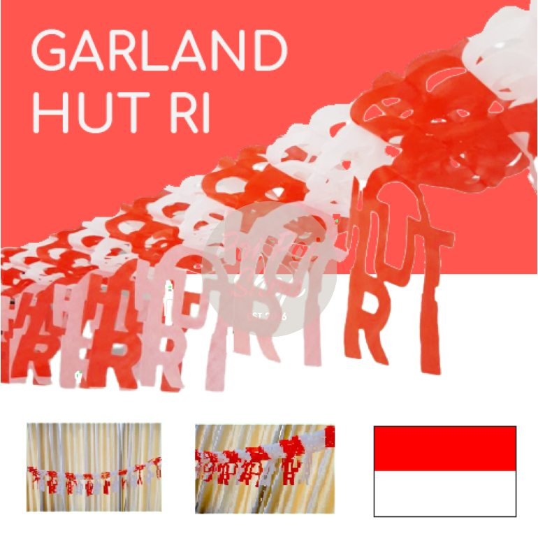 Jual Tulisan HUT RI Merah Putih / Garland HUT RI 17 agustus / Tasel ...