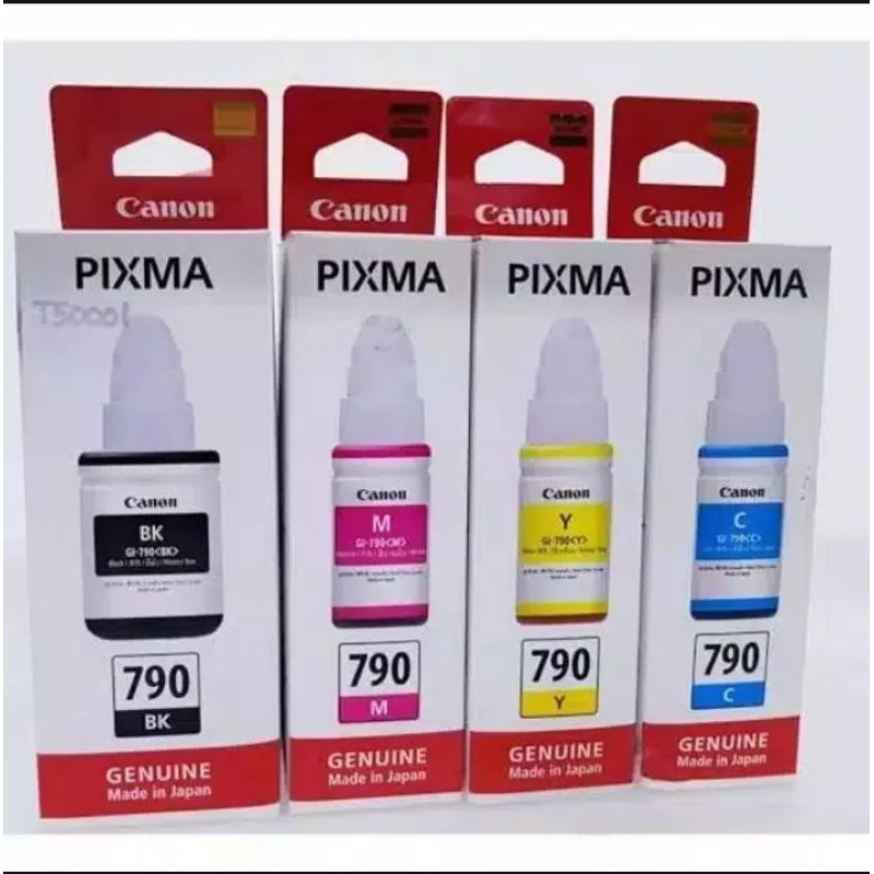 Jual Tinta Canon Pixma Gl 790 Original 1 Set G1010 G2010 G3010 G4010 4 Warna Shopee