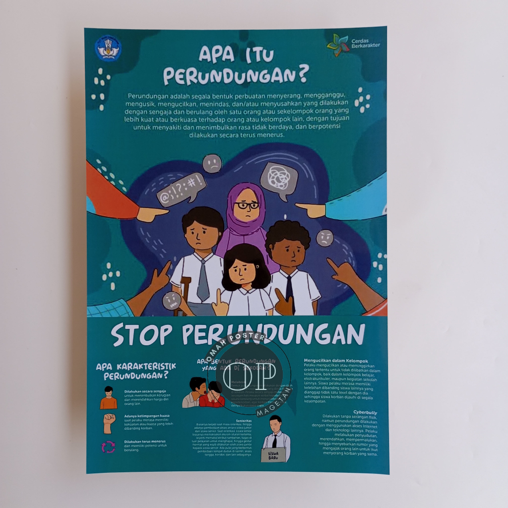 Jual Poster Sekolah - Poster Stop Perundungan 2 - Poster STOP Bullying ...