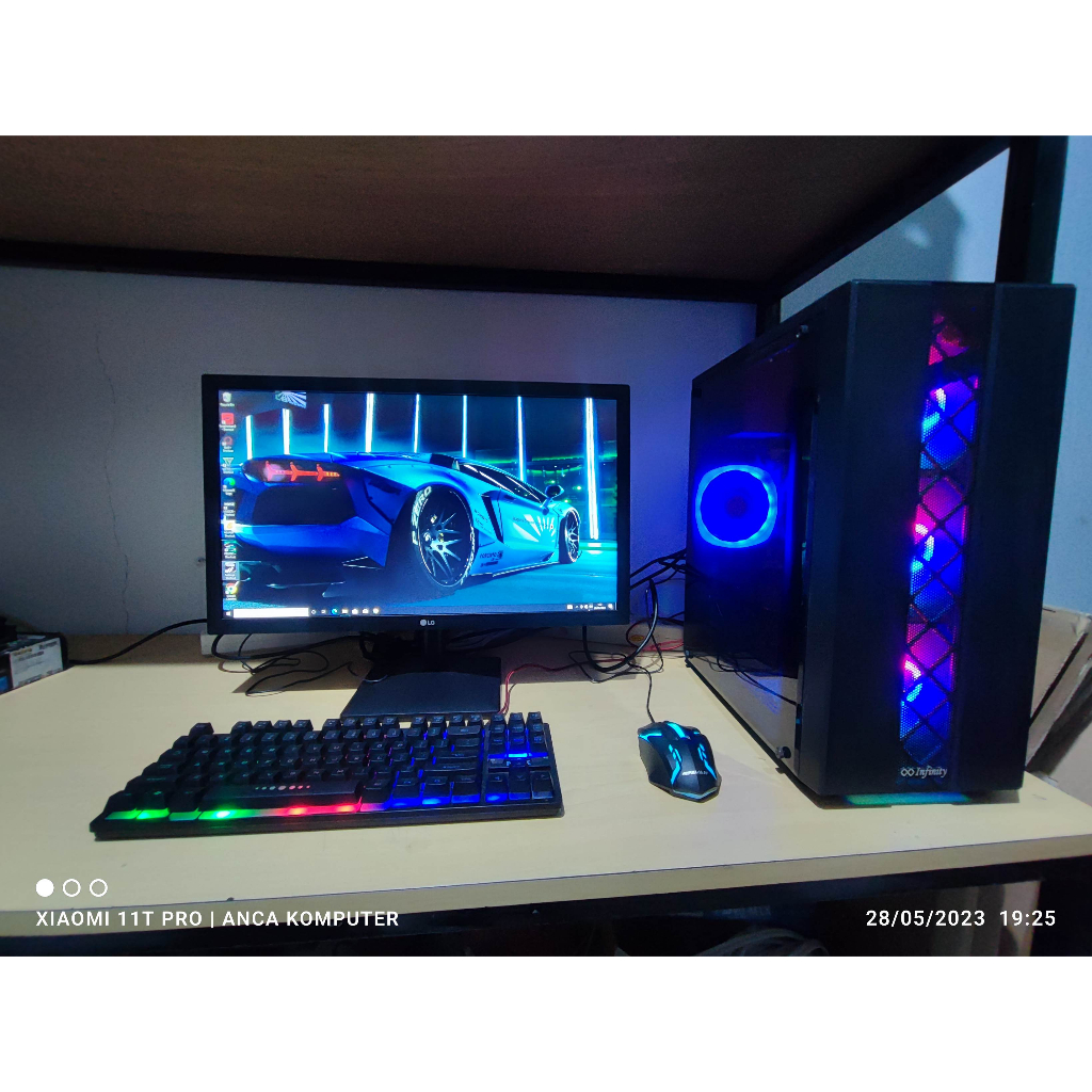 Jual PC Rakitan Gaming Desain Grafis AMD Ryzen 3 3200G Fulset Shopee Indonesia