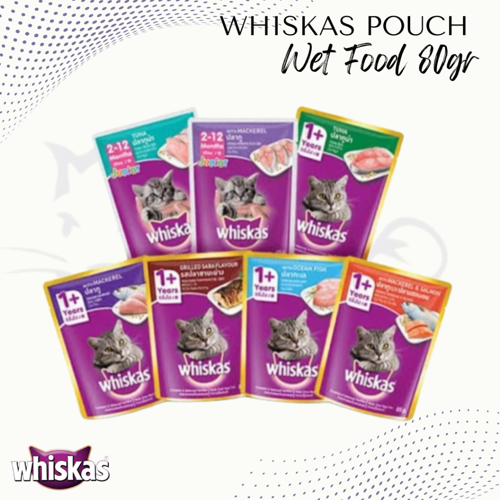 Jual WHISKAS SACHET WHISKAS POUCH WHISKAS BASAH 80 GR WHISKAS