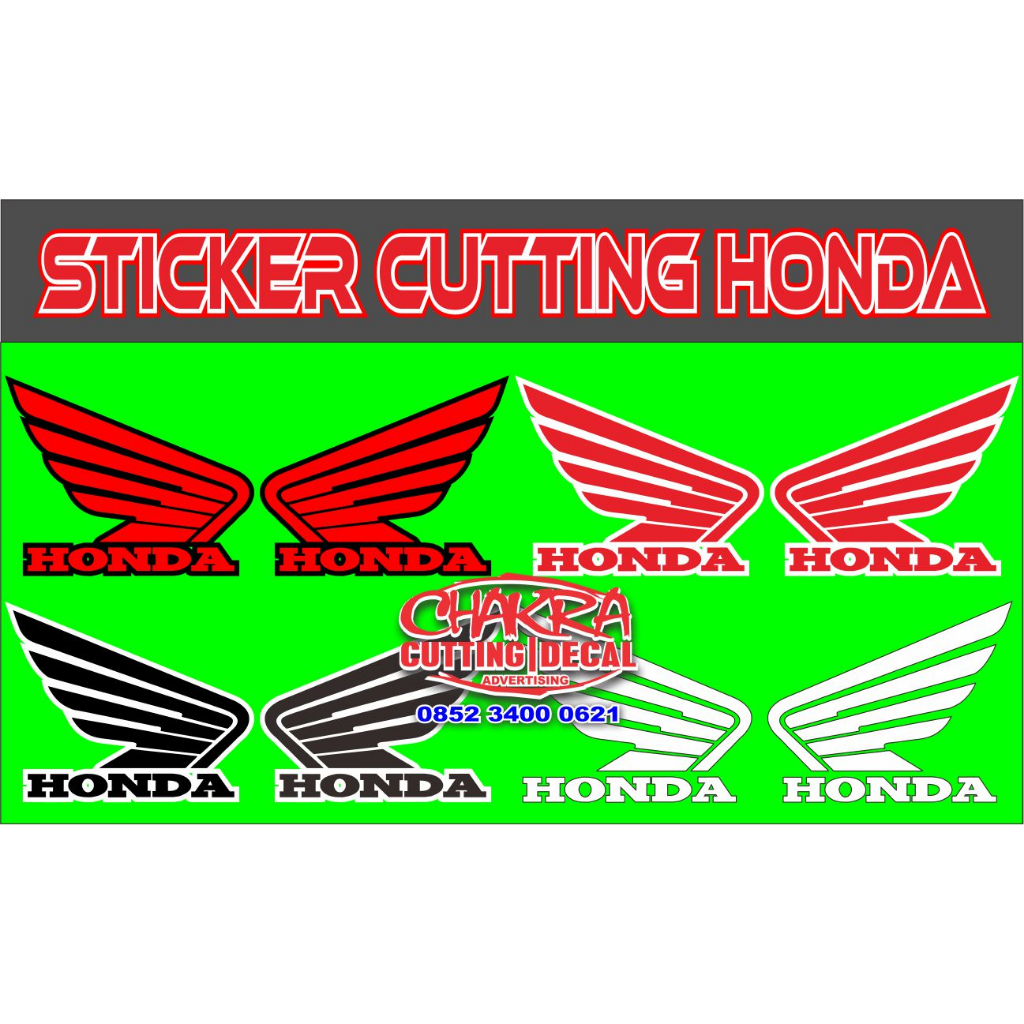 Jual STICKER CUTTING LOGO HONDA / STICKER LOGO HONDA / EMBLEN STICKER