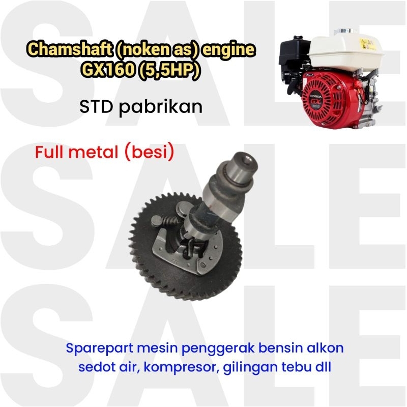Jual Camsaft Gx 160 200 Genset Engine Camshaft Klep Noken As Camsaf ...