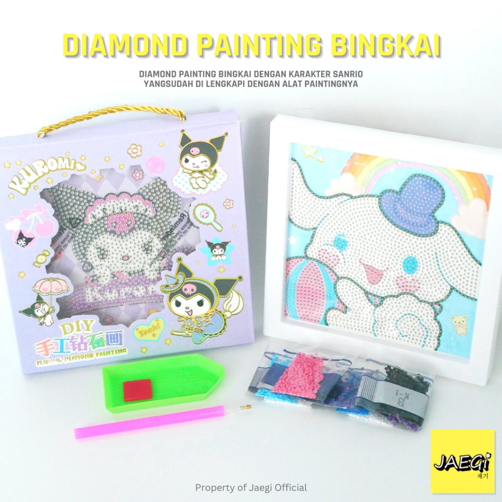 Jual JAEGi Diamond Painting Sanrio Friend Edition Bingkai