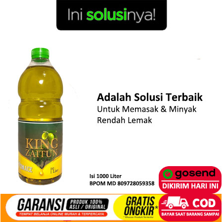 Jual [Besar] Minyak Zaitun King Zaitun Pomace Olive Oil 1 Liter Bisa