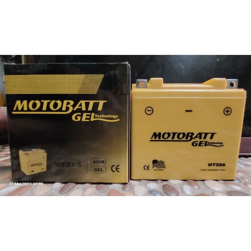 Jual Aki Motobatt MTZ6S/Otobatt 7S alterntif GS GTZ7S GTZ6V / YUASA