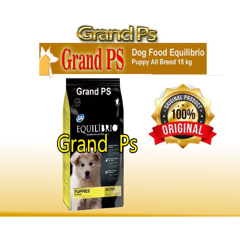 Jual Dog Food Equilibrio Puppy All Breed 15kg or makanan anjing
