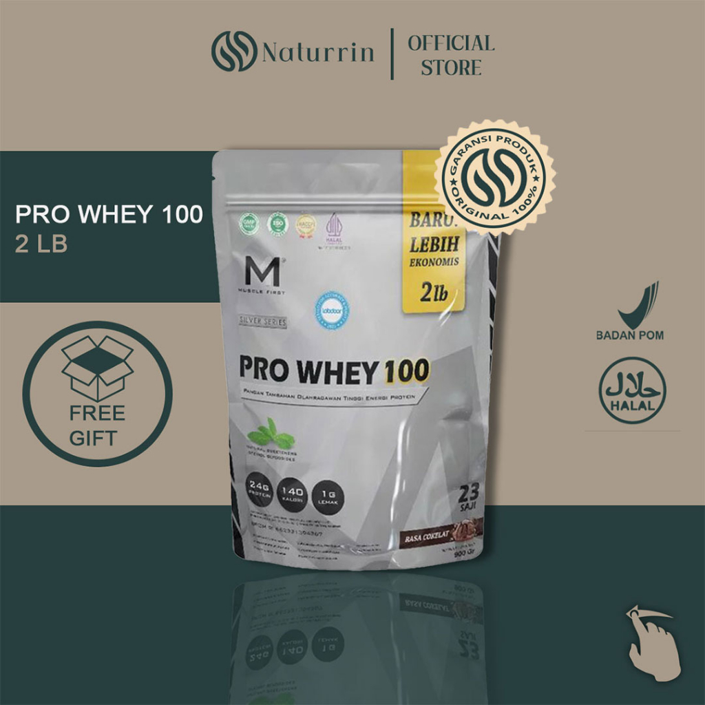 Jual MUSCLE FIRST M1 PRO WHEY 100 2LB 2LBS PROTEIN 2 LBS LB SILVER ...