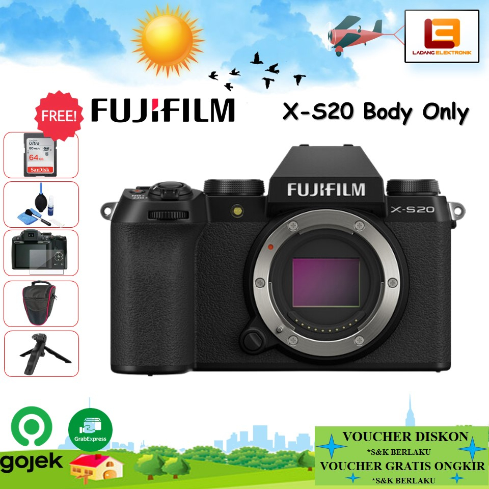 Jual Fujifilm X-S20 Body Only Mirrorless Camera Fujifilm XS20 Fuji X ...