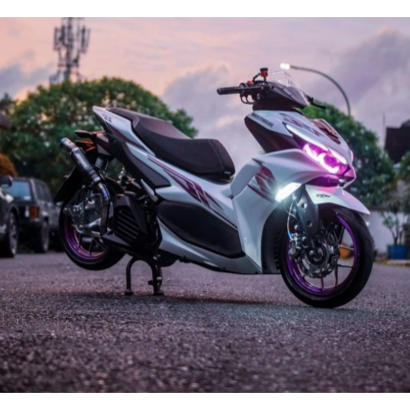 Jual STRIPING TRANSPARAN AEROX ALL NEW CONNECTED 155 VVA PINK SPLASH ...