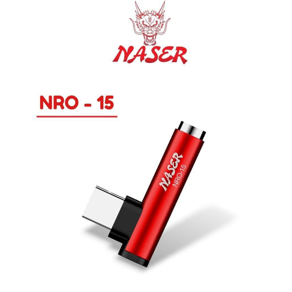 Jual NASER OTG AUX 3.5MM TO TYPE C NRO-15 / Adaptor Converter Jack ...