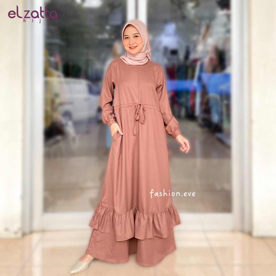 Jual ELZATTA GAMIS DRESS DISKON BAJU MUSLIM WANITA PESTA WANALA SERIES